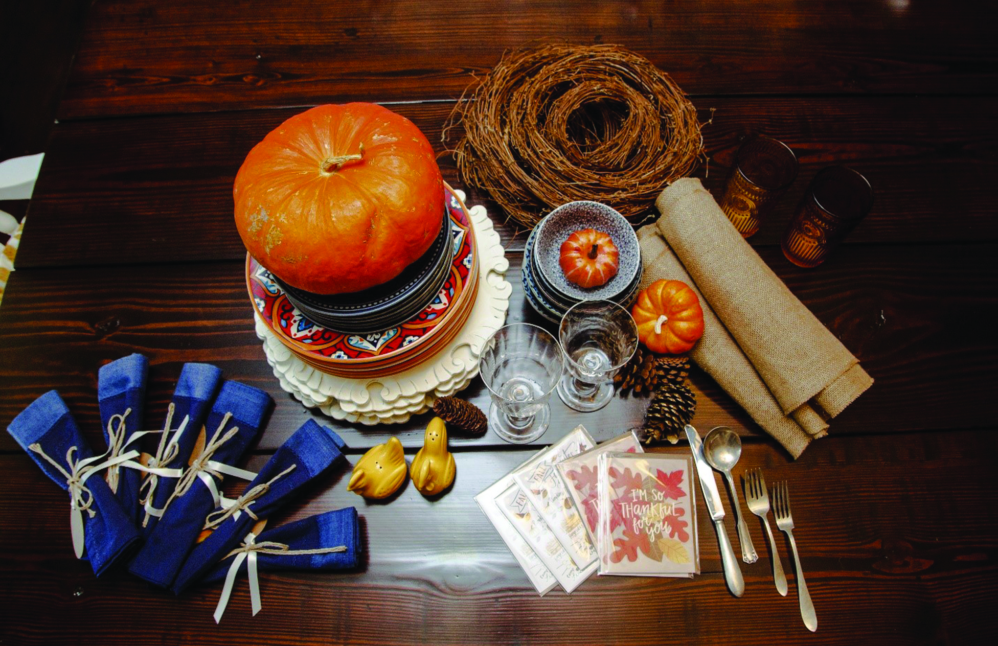 Thanksgiving Tablescape Tutorial by Dorrie Buccafusca